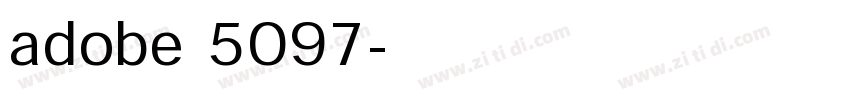 adobe 5097字体转换